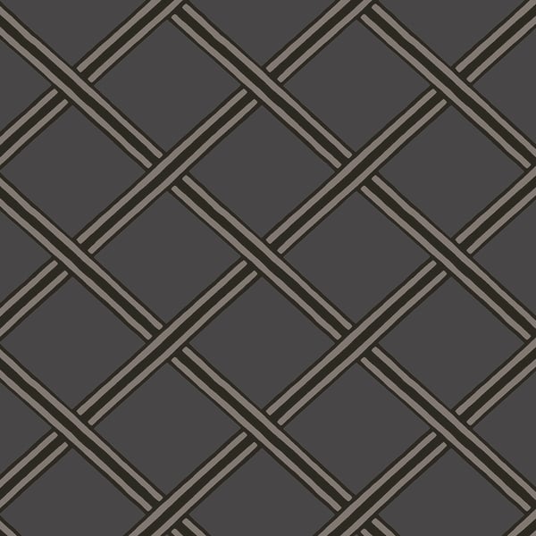 Galerie Wallpaper Product code: BO23034 - Luxe Wallpaper Collection - Black Silver Grey Colours - Braid Design