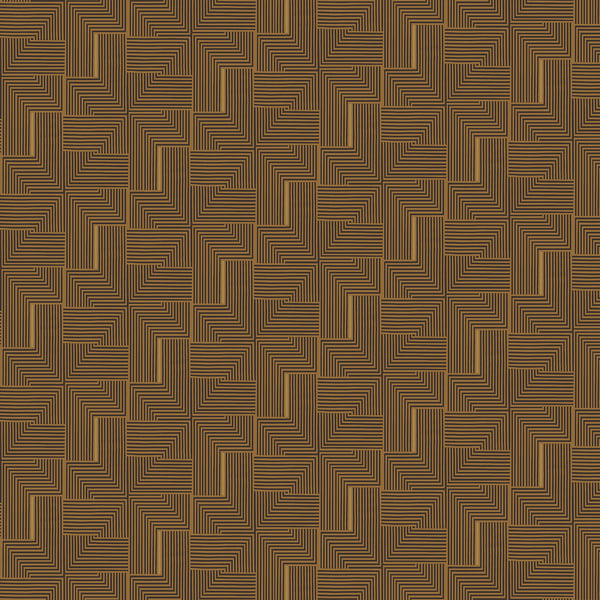 Galerie Wallpaper Product code: BO23060 - Luxe Wallpaper Collection - Brown Colours - Labyrinth Design