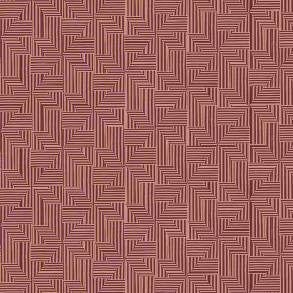 Galerie Wallpaper Product code: BO23061 - Luxe Wallpaper Collection - Red Colours - Labyrinth Design