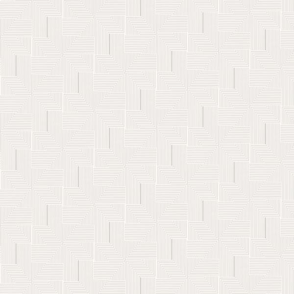 Galerie Wallpaper Product code: BO23063 - Luxe Wallpaper Collection - White Grey Colours - Labyrinth Design