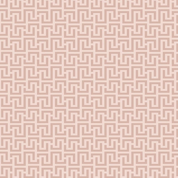 Galerie Wallpaper Product code: BO23081 - Luxe Wallpaper Collection - Blush Gold Colours - Greek Key Design