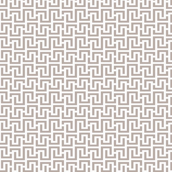 Galerie Wallpaper Product code: BO23082 - Luxe Wallpaper Collection - White Silver Colours - Greek Key Design