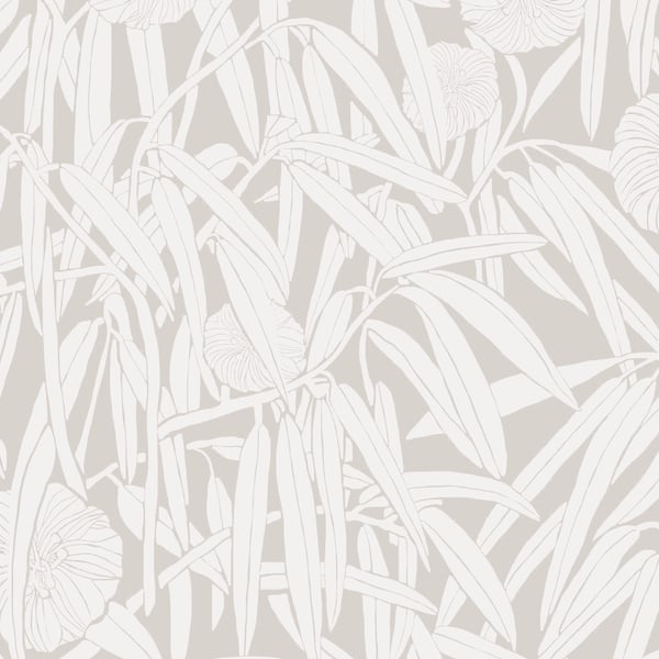 Galerie Wallpaper Product code: DA23230 - Luxe Wallpaper Collection - White Grey Colours - Two Tone Leaf Design