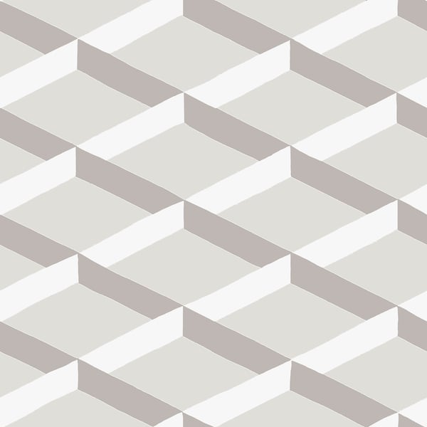 Galerie Wallpaper Product code: DA23250 - Luxe Wallpaper Collection - Light Grey Colours - Shadow Trellis Design