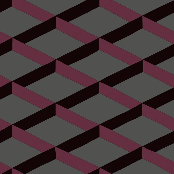 Galerie Wallpaper Product code: DA23251 - Luxe Wallpaper Collection - Purple Colours - Shadow Trellis Design