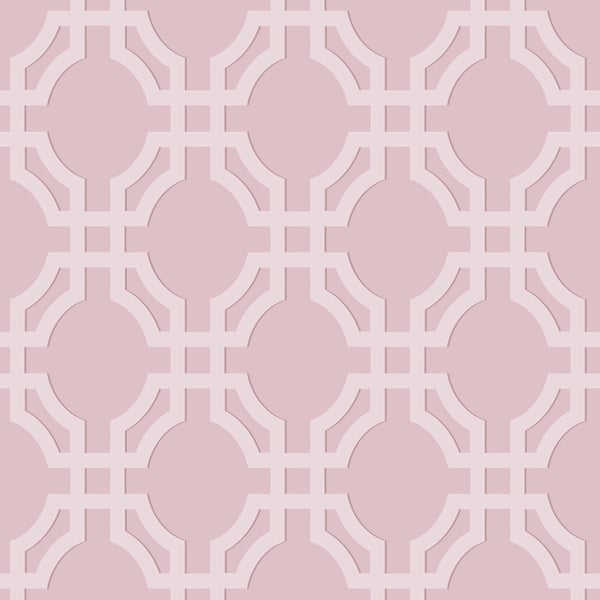 Galerie Wallpaper Product code: DA23262 - Luxe Wallpaper Collection - Light Pink Colours - Luxe Trellis Design