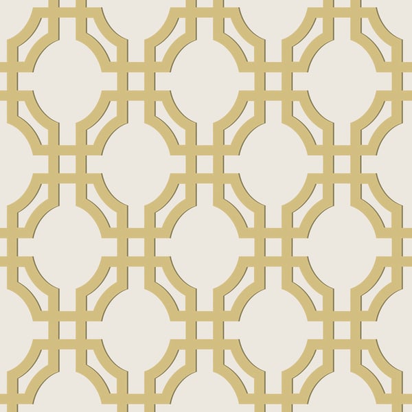 Galerie Wallpaper Product code: DA23263 - Luxe Wallpaper Collection - Yellow Colours - Luxe Trellis Design