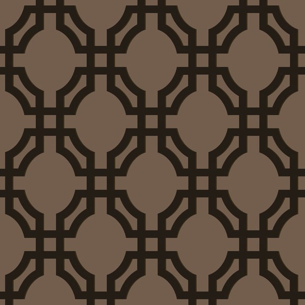 Galerie Wallpaper Product code: DA23264 - Luxe Wallpaper Collection - Brown Black Colours - Luxe Trellis Design