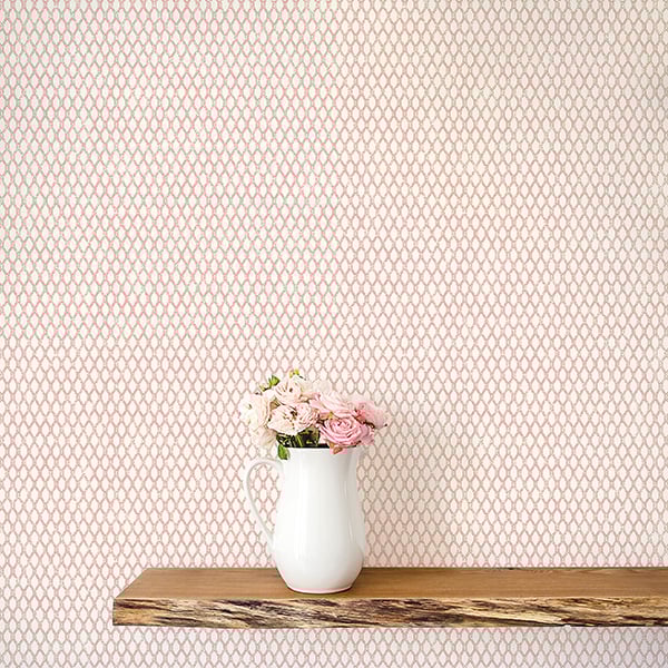 Galerie Wallpaper Product code: G56654R - Small Prints Wallpaper Collection - Red Beige Colours - Double Links Design