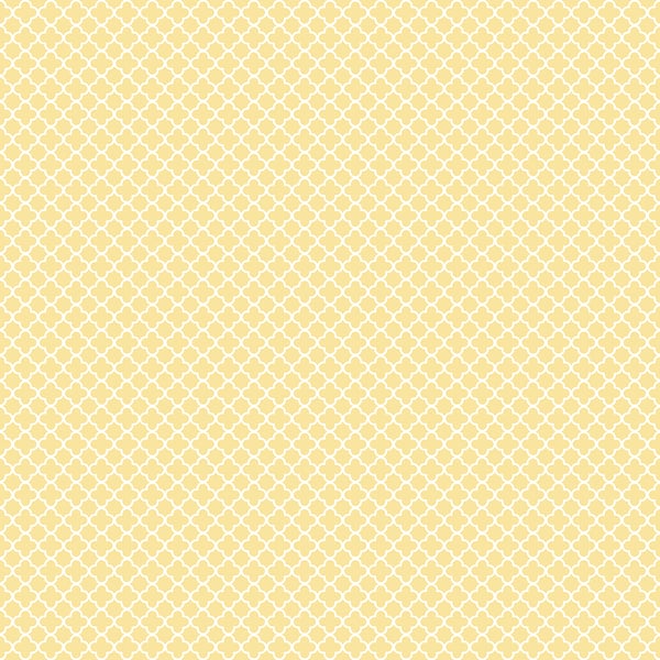 Galerie Wallpaper Product code: G56665 - Small Prints Wallpaper Collection - Yellow White Colours - Medallion Design