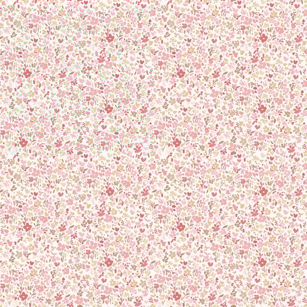 Galerie Wallpaper Product code: G56666 - Small Prints Wallpaper Collection - Pink Brown Red Cream Colours - Mini Mod Floral Design