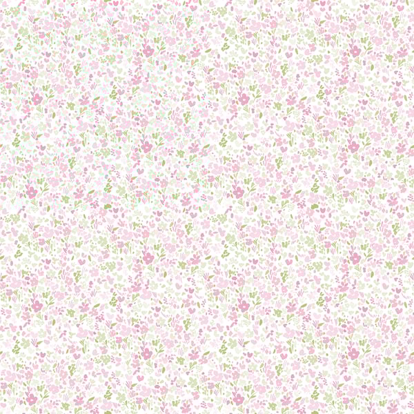 Galerie Wallpaper Product code: G56669 - Small Prints Wallpaper Collection - Pink Green Cream Colours - Mini Mod Floral Design