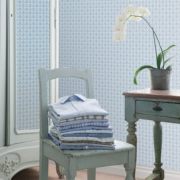Galerie Wallpaper Product code: G56704R - Small Prints Wallpaper Collection - Blue Green White Colours - Tulip Flip Design