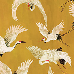 Galerie Wallcoverings Product Code: DW2020 - Designer Walls Wallpaper Collection Galerie Wallcoverings Product Code DW2020 - Designer Walls Wallpaper Collection - Ochre Colours - Cranes Design
