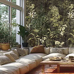 Galerie Wallcoverings Product Code HZ62084M - Horizon Wallpaper Collection - Cream Grey Green Colours - Foliage Design