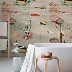 Galerie Wallcoverings Product Code WH45237M - Welcome Home Murals Wallpaper Collection - Multi-coloured Colours - Underwater Marine Scene - Beige Design