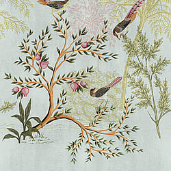 Galerie Wallcoverings Product Code WH45240M - Welcome Home Murals Wallpaper Collection - Yellow, Grey, Green Colours - Birdsong in Bloom Design