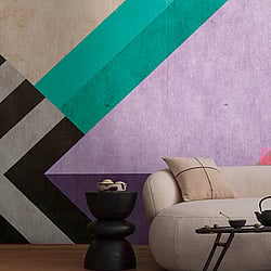 Galerie Wallcoverings Product Code WH45277M - Welcome Home Murals Wallpaper Collection - Multi-coloured Colours - Retro Abstract Shapes Design