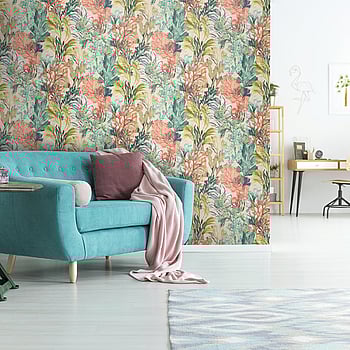 Galerie Wallcoverings Product Code 26734 - Tropical Wallpaper Collection - Coconut Colours -  