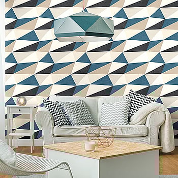 Galerie Wallcoverings Product Code 51183601 - Skandinavia 2 Wallpaper Collection - Blue Black Beige Cream Colours -  