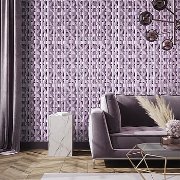 Galerie Wallcoverings Product Code 65336 - Pepper Wallpaper Collection - Lavender Colours -  