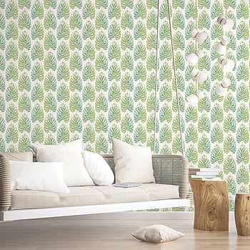 Galerie Wallcoverings Product Code 7326 - Evergreen Wallpaper Collection - Green Turquoise Colours -  