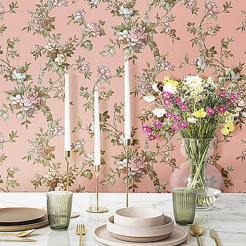 Galerie Wallcoverings Product Code 84001 - Cottage Chic Wallpaper Collection - Pink Colours -  