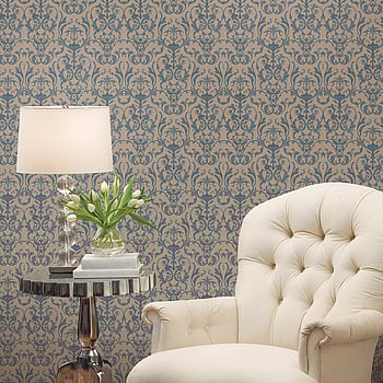 Galerie Wallcoverings Product Code 95546 - Ornamenta 2 Wallpaper Collection - Beige Blue Colours -  