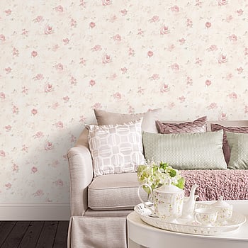 Galerie Wallcoverings Product Code AB27661 - Abby Rose 4 Wallpaper Collection - Soft Pink Green Cream Colours -  