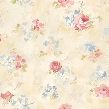 Galerie Wallcoverings Product Code AB42418 - Abby Rose 4 Wallpaper Collection - Pink Blue Cream Colours -  