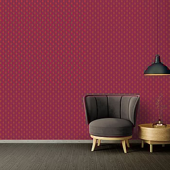 Galerie Wallcoverings Product Code AC60018 - Absolutely Chic Wallpaper Collection - Orange Red Lilac Colours -  
