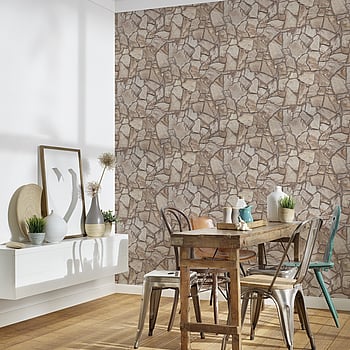 Galerie Wallcoverings Product Code BB51142 - Bricks And More Wallpaper Collection - Beige Cream Grey Colours -  