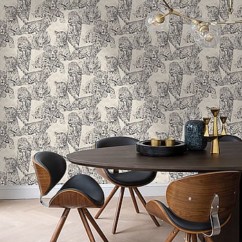 Galerie Wallcoverings Product Code BL22720 - Botanica Wallpaper Collection - Grey Beige Colours -  