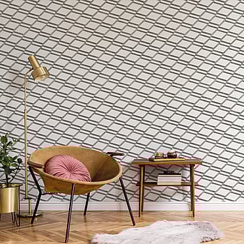 Galerie Wallcoverings Product Code BL22730 - Botanica Wallpaper Collection - White Black Colours -  