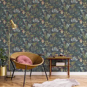Galerie Wallcoverings Product Code BL22744 - Botanica Wallpaper Collection - Blue Colours -  