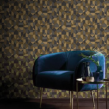 Galerie Wallcoverings Product Code BL22771 - Botanica Wallpaper Collection - Yellow Brown Grey Colours -  