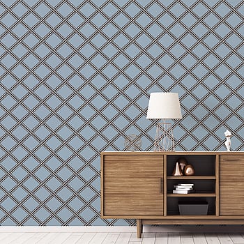 Galerie Wallcoverings Product Code BO23032 - Luxe Wallpaper Collection - Blue Colours -  