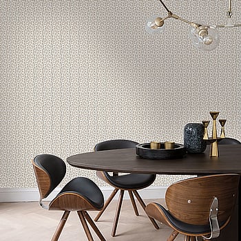 Galerie Wallcoverings Product Code BO23082 - Luxe Wallpaper Collection - White Silver Colours -  