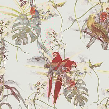 Galerie Wallcoverings Product Code BW51028 - Blooming Wild Wallpaper Collection - Cream Red White Colours -  