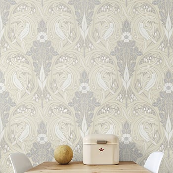 Galerie Wallcoverings Product Code ET12205 - Arts and Crafts Wallpaper Collection - Beige Cream Grey Colours -  