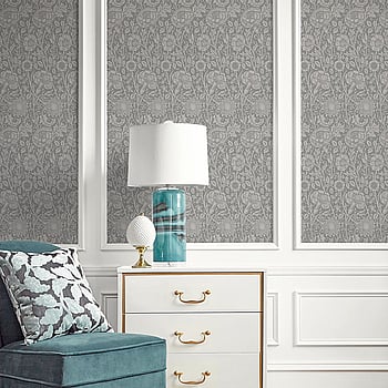 Galerie Wallcoverings Product Code ET12507 - Arts and Crafts Wallpaper Collection - Grey Colours -  