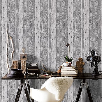 Galerie Wallcoverings Product Code G45347 - Grunge Wallpaper Collection - Wood Colours -  