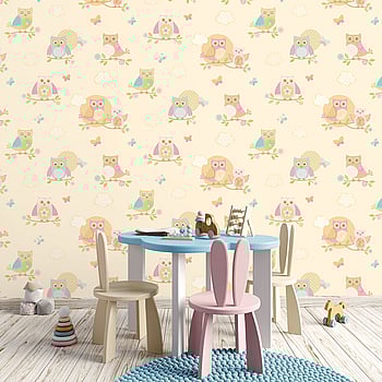 Galerie Wallcoverings Product Code G56035 - Just 4 Kids 2 Wallpaper Collection - Yellow Pink Blue Orange Colours -  