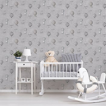 Galerie Wallcoverings Product Code G56201 - Steampunk Wallpaper Collection - Silver Grey Colours -  