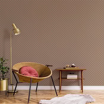Galerie Wallcoverings Product Code G56705 - Small Prints Wallpaper Collection - Brown Pink Cream Red Colours -  
