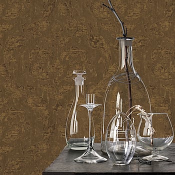Galerie Wallcoverings Product Code G67778 - Ambiance Wallpaper Collection - Brown Gold Colours -  