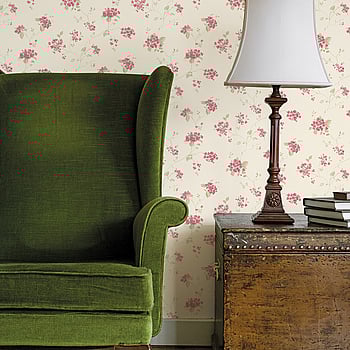 Galerie Wallcoverings Product Code G67868 - Miniatures 2 Wallpaper Collection - Pink Cream Green Colours -  