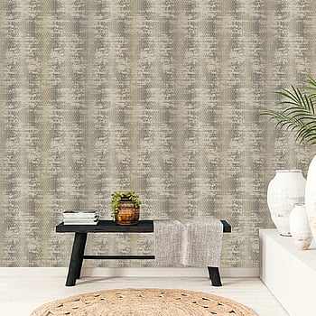 Galerie Wallcoverings Product Code G78287 - Bazaar Wallpaper Collection - Taupe Black Colours -  