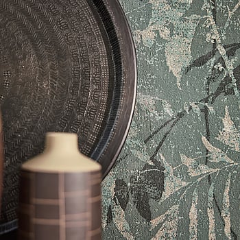 Galerie Wallcoverings Product Code HZ62051 - Horizon Wallpaper Collection - Blue Green Metallic Colours -  